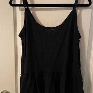 Abercrombie & Fitch A&F black spaghetti strap camisole tank size XL